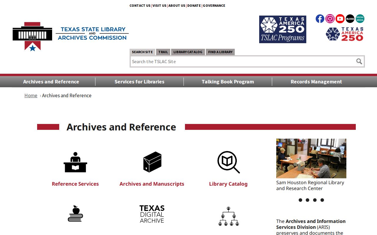 Texas State Archives reference page for Hidalgo County record research